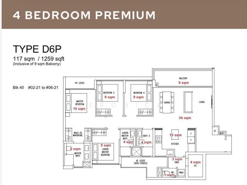 Amberwood, Tanglin / Holland / Bukit Timah, 4 Bedrooms, 1,076 sqft, Condominium For Sale, by Veronica Lim, 500212112 - Master Bedroom - PropertyGuru.com.sg