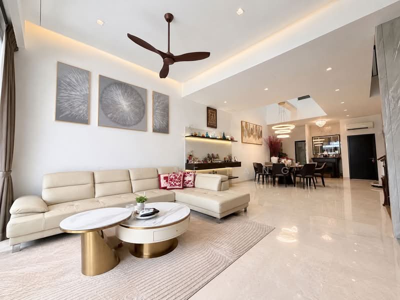 Luxus Hills, Seletar Green View, 5 Bedrooms, 3,600 sqft, Terraced House For Sale, by Evonne Tang, 500212157 - Living Room - PropertyGuru.com.sg