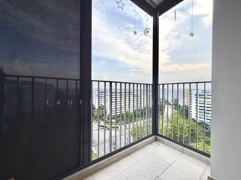 The Wisteria, 590 Yishun Ring Road, 3 Bedrooms, 893 sqft, Condominium For Sale, by Taufik Batisah, 500212217 - Master Room Balcony - PropertyGuru.com.sg