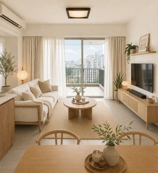 Regency Suites, 36 Kim Tian Road, 3 Bedrooms, 1,421 sqft, Apartment For Rent, by Liao Nicole, 500212250 - Living Room - PropertyGuru.com.sg