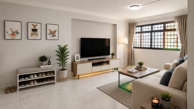 8 Ghim Moh Road, 8 Ghim Moh Road, 3 Bedrooms, 1,227 sqft, HDB Flat For Sale, by Ong Poh Wei Lestin 王博威, 500212409 - Living Room - PropertyGuru.com.sg
