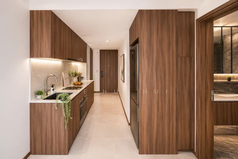 Lentor Modern, Lentor Central, 1 Bedroom, 527 sqft, Condominium For Sale, by Lee Hui Hui, 500212441 - Kitchen - PropertyGuru.com.sg