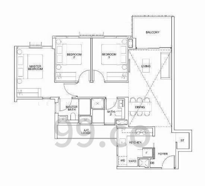 KI Residences At Brookvale, 20 Brookvale Drive, 3 Bedrooms, 980 sqft, Condominium For Sale, by Leong Kok Ying, 500212602 - PropertyGuru.com.sg