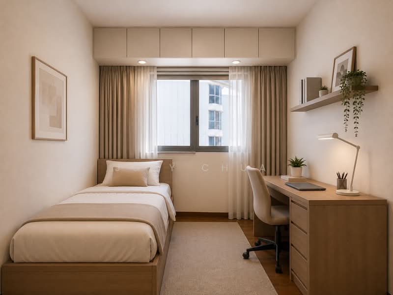Arc at Tampines, 11 Tampines Avenue 8, 3 Bedrooms, 1,130 sqft, Executive Condominium For Sale, by Joey Chua, 500212685 - Common Bedroom 1 (virtual staging) - PropertyGuru.com.sg