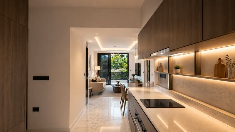 Sceneca Residence, Tanah Merah Kechil Link, Bedok / Upper East Coast, 2 Bedrooms, 753 sqft, Condominium For Sale, by Kai Ng, 500212686 - Kitchen - PropertyGuru.com.sg