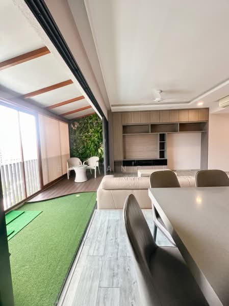 5mins walk to MRT/Mall. Upper floor with lift assess. Roof terrace can fully utilise, , 5 Bedrooms, 2,540 sqft, Condominium For Sale, by Lee Liang Fei, 500212688 - Living Room - PropertyGuru.com.sg
