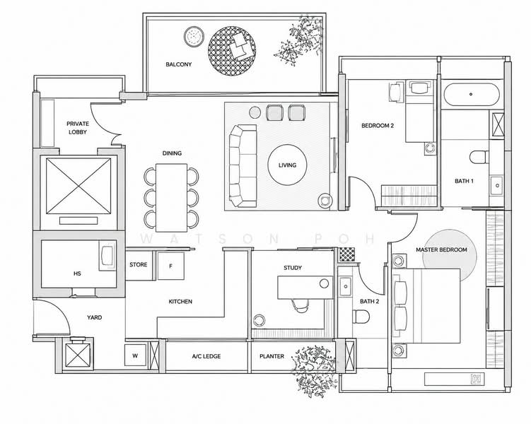 Helios Residences, 15 Cairnhill Circle, 2 Bedrooms, 1,281 sqft, Condominium For Rent, by Watson Poh, 500212691 - PropertyGuru.com.sg