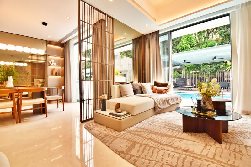 Greenwood Mews, 271 Greenwood Avenue, 5 Bedrooms, 3,100 sqft, Cluster House For Sale, by Seah Siew Yong, 500212704 - Living Room - PropertyGuru.com.sg