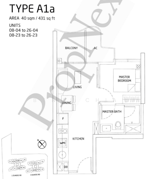 Queens Peak, 1 Dundee Road, 1 Bedroom, 431 sqft, Condominium For Sale, by Benji Chia, 500212786 - PropertyGuru.com.sg