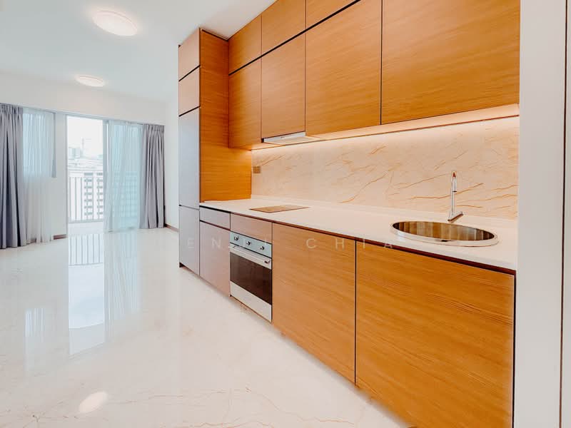 Queens Peak, 1 Dundee Road, 1 Bedroom, 431 sqft, Condominium For Sale, by Benji Chia, 500212786 - Kitchen - PropertyGuru.com.sg