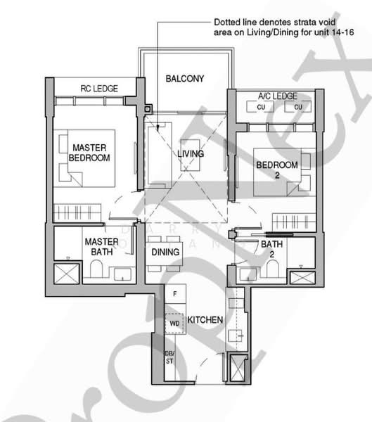 Sceneca Residence, Tanah Merah Kechil Link, Bedok / Upper East Coast, 2 Bedrooms, 689 sqft, Condominium For Sale, by Darryl Ouyang, 500212807 - PropertyGuru.com.sg