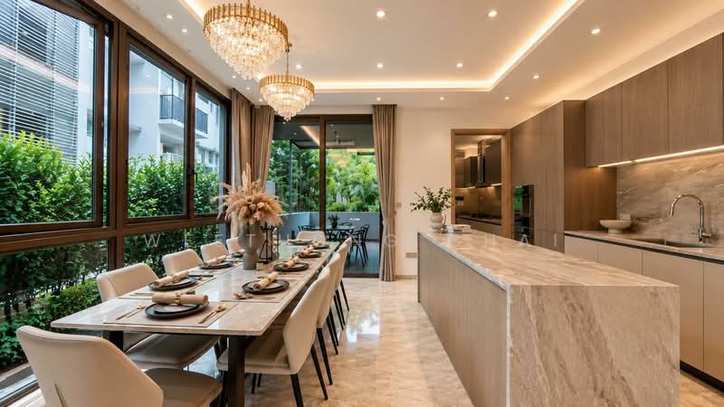 ⭐⭐⭐LANDED7772@TRILOGY@FERNHILL Brand New Semi-Detached Walk to MRT (D10) 6rm, Tanglin / Holland / Bukit Timah, 6 Bedrooms, 7,441 sqft, Semi-Detached House For Sale, by WeeThong Chai, 500212849 - Kitchen - PropertyGuru.com.sg