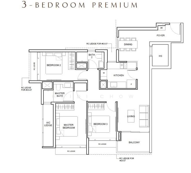 The Arcady At Boon Keng, 1037 Serangoon Road, 3 Bedrooms, 1,087 sqft, Condominium For Sale, by Heidi Chow, 500212895 - PropertyGuru.com.sg