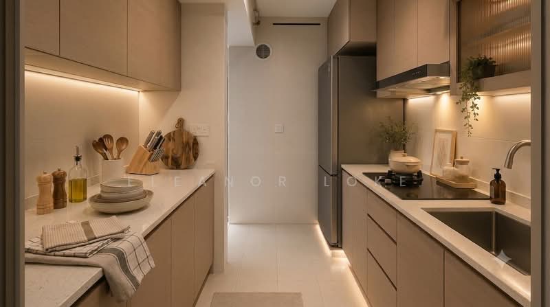 130B Lorong 1 Toa Payoh, 130B Lorong 1 Toa Payoh, 2 Bedrooms, 732 sqft, HDB Flat For Sale, by Eleanor Loke, 500212912 - Kitchen (3D visuals) - PropertyGuru.com.sg