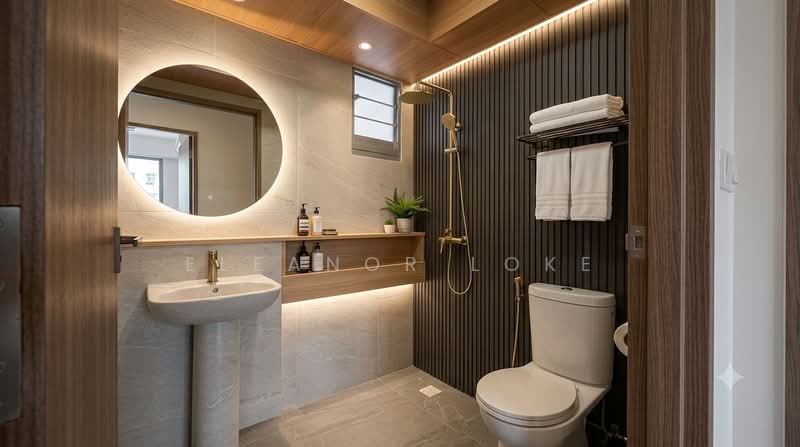 130B Lorong 1 Toa Payoh, 130B Lorong 1 Toa Payoh, 2 Bedrooms, 732 sqft, HDB Flat For Sale, by Eleanor Loke, 500212912 - Bathroom (3D visuals) - PropertyGuru.com.sg