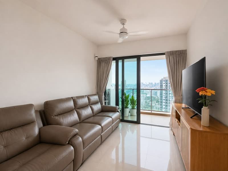 Normanton Park, 51 Normanton Park, Buona Vista / West Coast / Clementi New Town, 2 Bedrooms, 829 sqft, Condominium For Sale, by Kavin Kuah, 500213002 - Living Room - PropertyGuru.com.sg