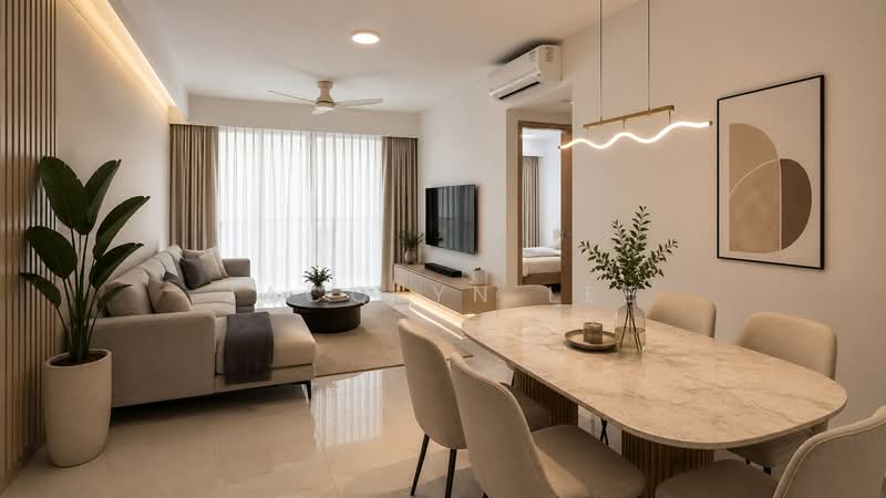 Sky Eden @ Bedok, 1 Bedok Central, 3 Bedrooms, 1,087 sqft, Condominium For Sale, by Jacqlyn Lee, 500213011 - Living Room - PropertyGuru.com.sg