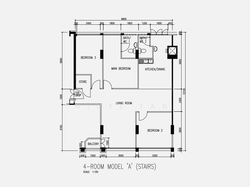 450 Hougang Avenue 10, 450 Hougang Avenue 10, 3 Bedrooms, 1,130 sqft, HDB Flat For Sale, by Nigel Tan, 500213019 - PropertyGuru.com.sg
