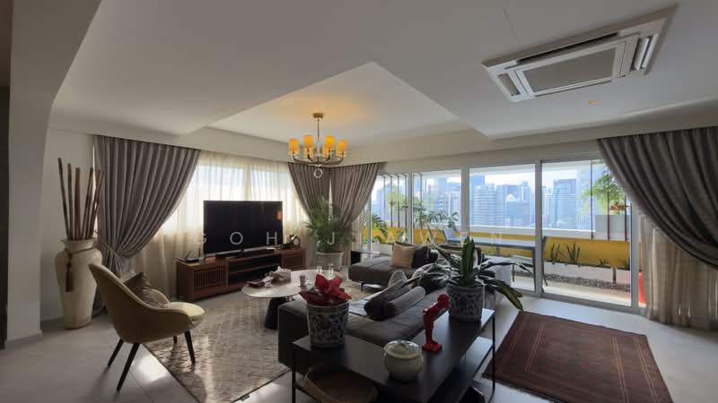 Less than 5 Mins to Great World | 4 Bedder | Designer House, , 4 Bedrooms, 2,906 sqft, Condominium For Sale, by Goh Jiawen, 500213037 - Living Room - PropertyGuru.com.sg