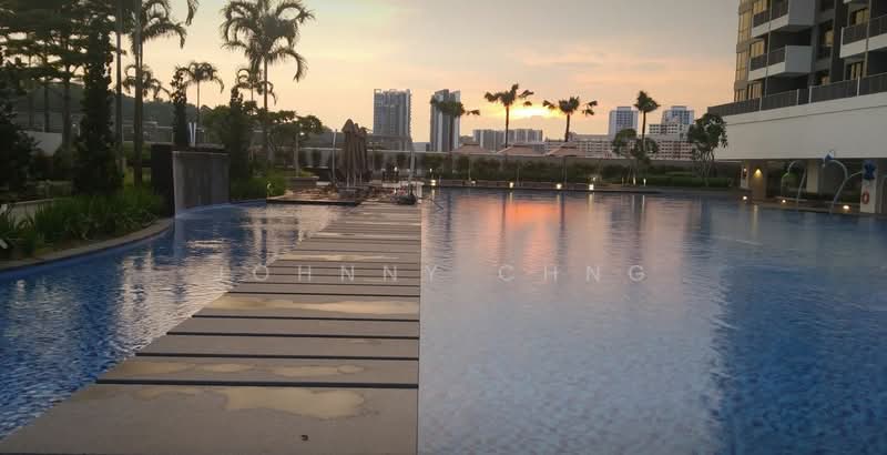 Hillion Residences, Jelebu Road, 2 Bedrooms, 710 sqft, Condominium For Rent, by Johnny Chng, 500213355 - Main pool - sunset - PropertyGuru.com.sg