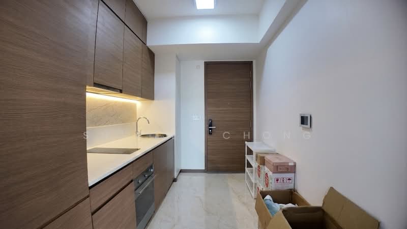 Queens Peak, 1 Dundee Road, 1 Bedroom, 441 sqft, Condominium For Rent, by Shirley Chong, 500213469 - Kitchen - PropertyGuru.com.sg