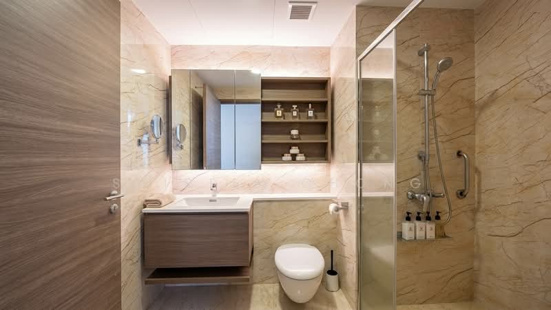 Queens Peak, 1 Dundee Road, 1 Bedroom, 441 sqft, Condominium For Rent, by Shirley Chong, 500213469 - Bathroom - PropertyGuru.com.sg