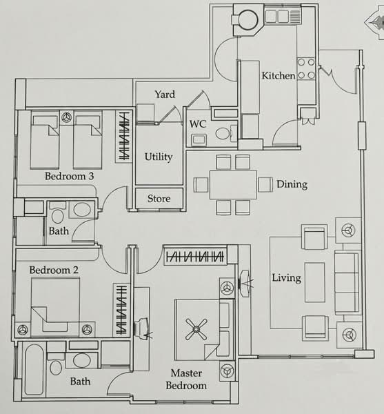 Castle Green, 481 Yio Chu Kang Road, 3 Bedrooms, 1,216 sqft, Condominium For Sale, by MH Quek, 500213915 - PropertyGuru.com.sg