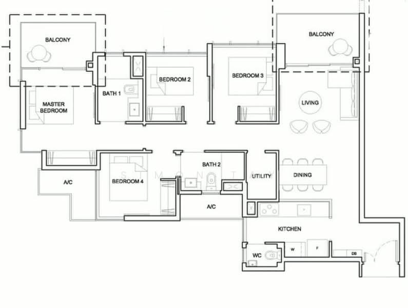 High Park Residences, 27 Fernvale Road, 4 Bedrooms, 1,152 sqft, Condominium For Sale, by Simon Tay, 500213976 - PropertyGuru.com.sg