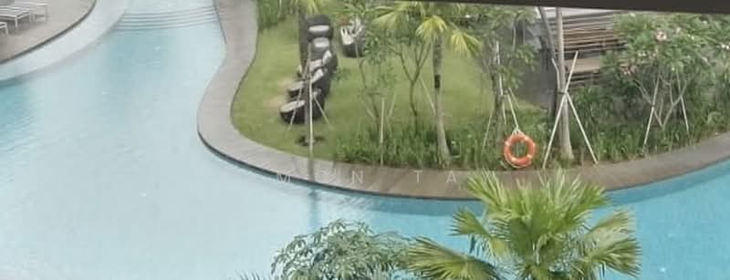 High Park Residences, 27 Fernvale Road, 4 Bedrooms, 1,152 sqft, Condominium For Sale, by Simon Tay, 500213976 - Living room Pool view - PropertyGuru.com.sg