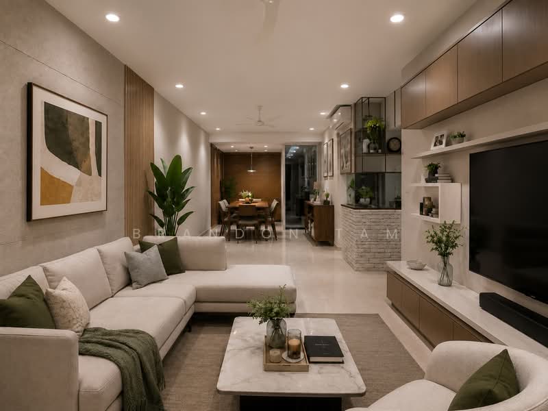 Sol Acres, 8 Choa Chu Kang Grove, 4 Bedrooms, 1,238 sqft, Executive Condominium For Sale, by Brandon Tam, 500214002 - Living Room - PropertyGuru.com.sg