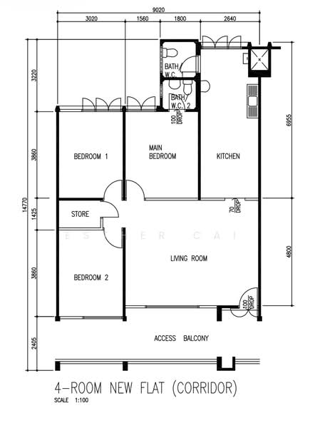 308 Bukit Batok Street 31, 308 Bukit Batok Street 31, 3 Bedrooms, 1,001 sqft, HDB Flat For Sale, by Esther Cai, 500214114 - PropertyGuru.com.sg