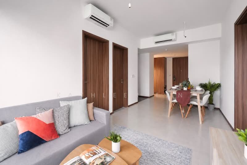 Lentor Modern, Lentor Central, Mandai / Upper Thomson, 2 Bedrooms, 732 sqft, Condominium For Sale, by Kathleen Tan, 500214174 - Living Room - PropertyGuru.com.sg
