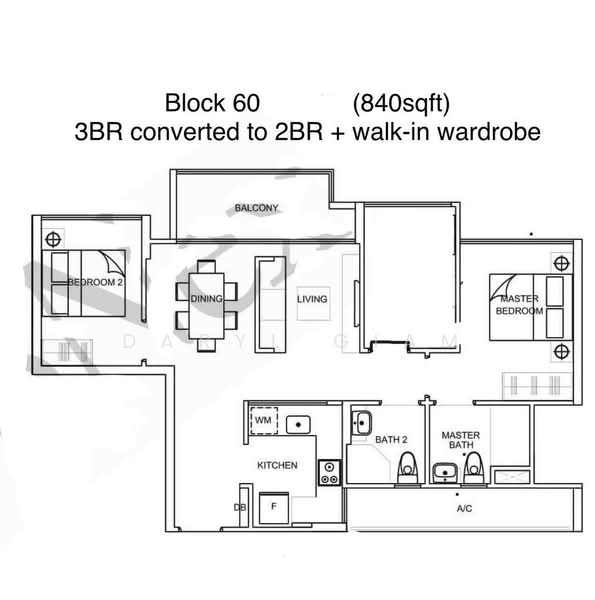 La Fiesta, 58 Sengkang Square, 2 Bedrooms, 840 sqft, Condominium For Rent, by Daryl Giam, 500214239 - PropertyGuru.com.sg