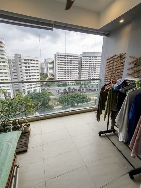The Tampines Trilliant, 29 Tampines Central 7, 2 Bedrooms, 872 sqft, Executive Condominium For Rent, by Aretha Lee, 500214240 - Balcony - PropertyGuru.com.sg