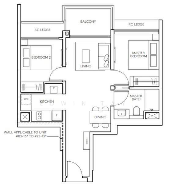 AMO Residence, 21 Ang Mo Kio Rise, 2 Bedrooms, 678 sqft, Condominium For Rent, by Edwin Tay, 500214259 - PropertyGuru.com.sg