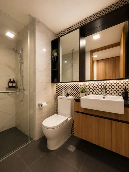 The Verandah Residences, 227 Pasir Panjang Road, Buona Vista / West Coast / Clementi New Town, 2 Bedrooms, 689 sqft, Condominium For Sale, by Eugene Ow Boon Teck, 500214279 - Bathroom - PropertyGuru.com.sg