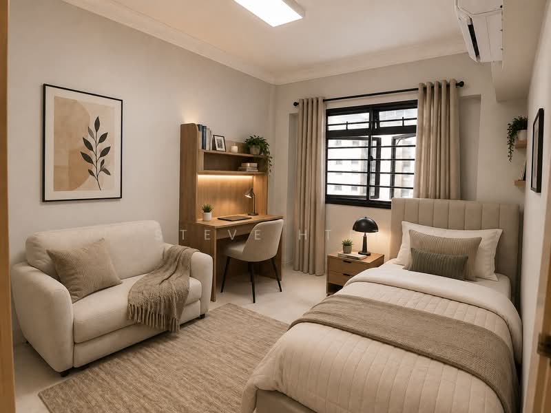 648A Jurong West Street 61, 648A Jurong West Street 61, 3 Bedrooms, 980 sqft, HDB Flat For Sale, by Steve Htet, 500214302 - (Renovated*) Bedroom A - PropertyGuru.com.sg