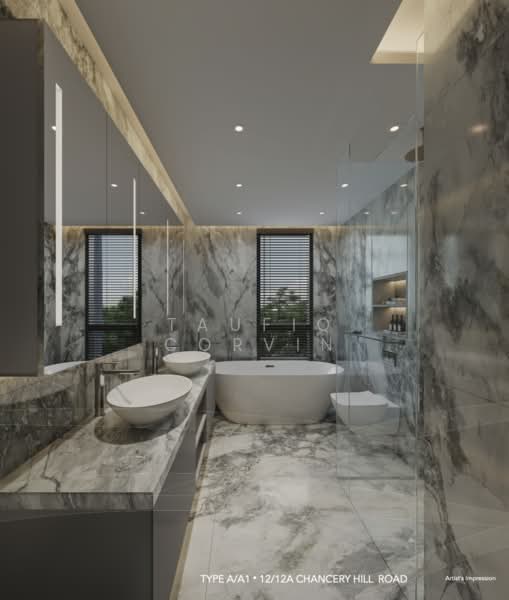 Chancery Hill Collection, , 6 Bedrooms, 7,493 sqft, Semi-Detached House For Sale, by Taufiq Corvin, 500214357 - Bathroom - PropertyGuru.com.sg