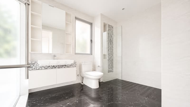 Serangoon Garden Estate, Bridport, Cowdray, Huddington Ave, Kingswear Ave, Hemsley Ave, 4 Bedrooms, 4,200 sqft, Corner Terrace For Rent, by Jeremy Pher, 500214675 - Bathroom - PropertyGuru.com.sg