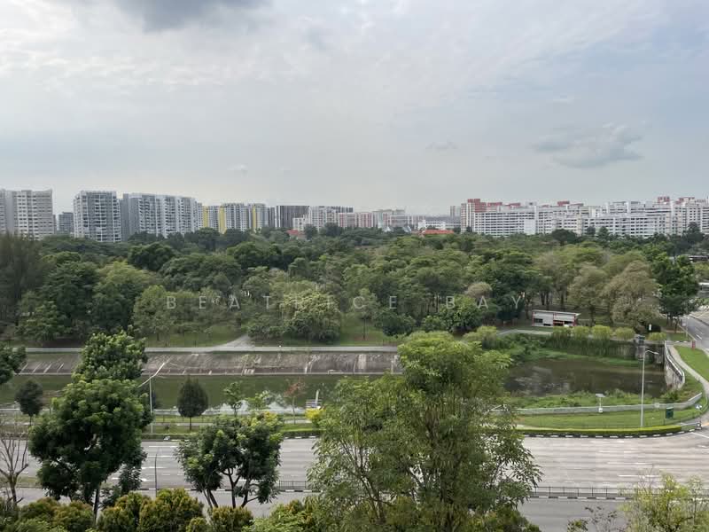 The Rivervale, 3 Rivervale Link, 3 Bedrooms, 1,313 sqft, Condominium For Rent, by Beatrice Bay, 500214726 - Living room to Punggol Park - PropertyGuru.com.sg