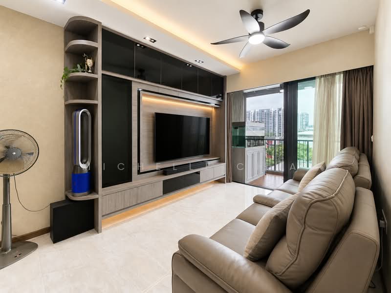 Kingsford Waterbay, 68 Upper Serangoon View, 3 Bedrooms, 1,023 sqft, Condominium For Sale, by Michelle Chia, 500214825 - Living Room - PropertyGuru.com.sg