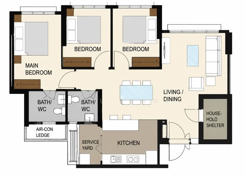 153A Bedok South Road, 153A Bedok South Road, 3 Bedrooms, 1,001 sqft, HDB Flat For Sale, by Jill Lange, 500214889 - PropertyGuru.com.sg