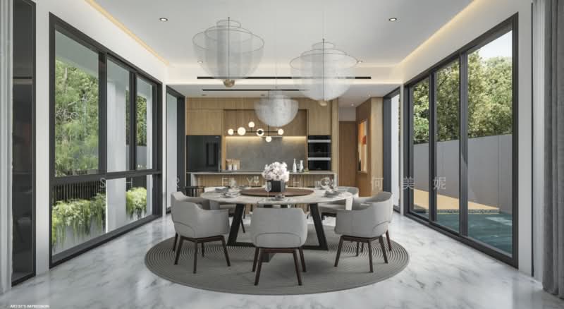 BRAND NEW DETACHED @ D10. WITHIN 1KM TO HENRY PARK PRIMARY SCHOOL, , 7 Bedrooms, 12,239 sqft, Detached House For Sale, by Shirley Ho 何美妮, 500214961 - Dining Room - PropertyGuru.com.sg