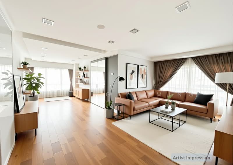 Aquarius By The Park, 15 Bedok Reservoir View, 3 Bedrooms, 1,323 sqft, Condominium For Sale, by Teddy Ng Yu Ming, 500214991 - Living Room - PropertyGuru.com.sg