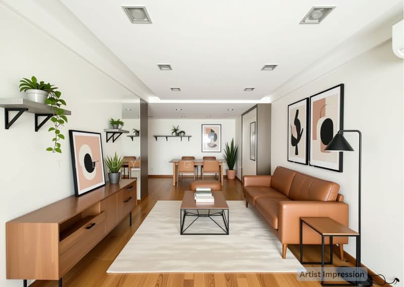 Aquarius By The Park, 15 Bedok Reservoir View, 3 Bedrooms, 1,323 sqft, Condominium For Sale, by Teddy Ng Yu Ming, 500214991 - Living Room - PropertyGuru.com.sg