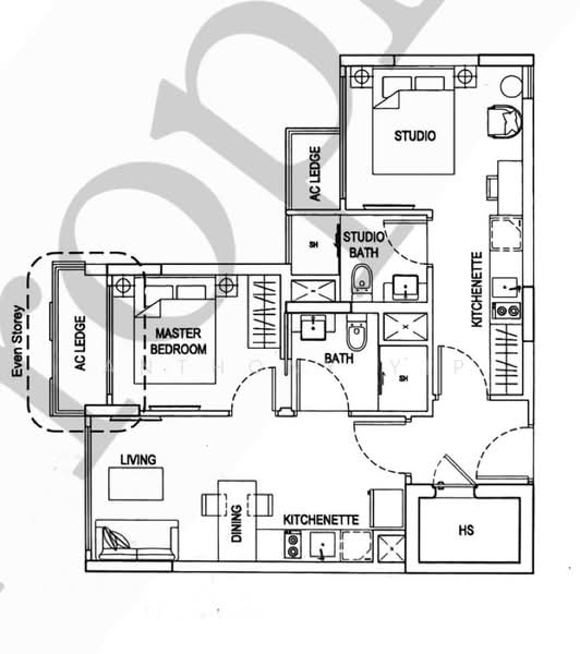 The Hillford, 178 Jln Jurong Kechil, 2 Bedrooms, 657 sqft, Condominium For Sale, by Anthony Yip, 500215110 - PropertyGuru.com.sg