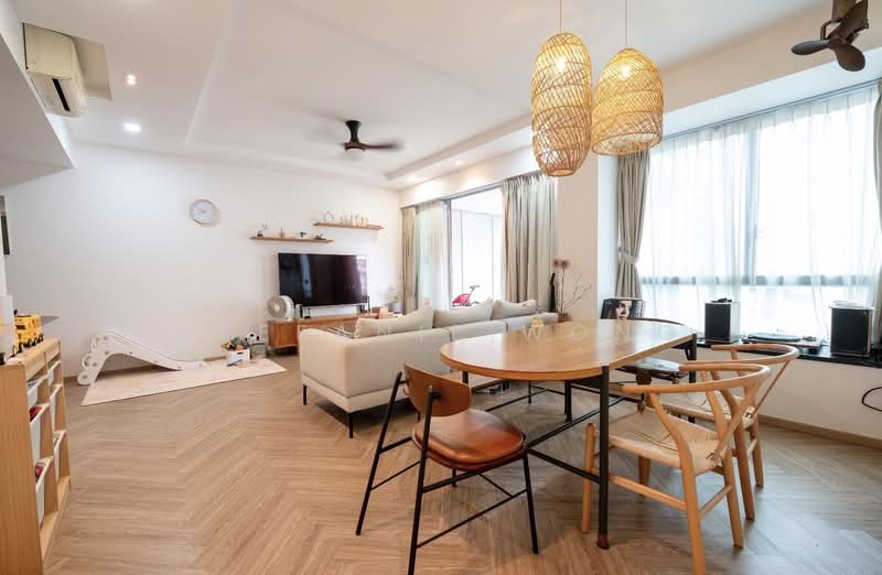The Minton, 12B Hougang Street 11, 3 Bedrooms, 1,335 sqft, Condominium For Rent, by Stefanie Wong, 500215144 - Living Room - PropertyGuru.com.sg