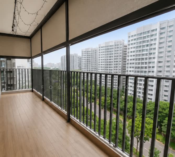 Heron Bay, Upper Serangoon View, 4 Bedrooms, 1,281 sqft, Executive Condominium For Rent, by Foo Mei Ling, 500215190 - Balcony - PropertyGuru.com.sg