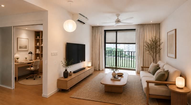 Heron Bay, Upper Serangoon View, 4 Bedrooms, 1,281 sqft, Executive Condominium For Rent, by Foo Mei Ling, 500215190 - Living Room - PropertyGuru.com.sg