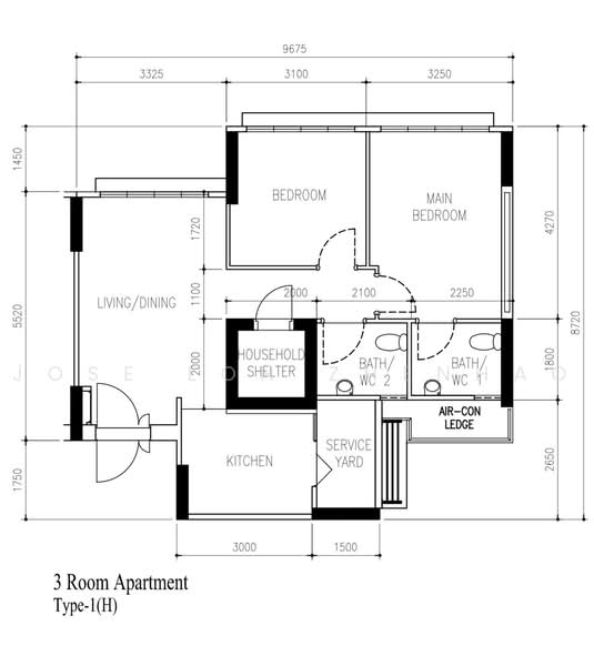 63 Greentops @ Sims Place, 63 Sims Place, 2 Bedrooms, 732 sqft, HDB Flat For Sale, by Jose Loh Zhenhao, 500215196 - PropertyGuru.com.sg